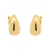 Pendientes Gota Plata Dorada 15mm