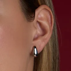 Pendientes Gota Plata 15mm