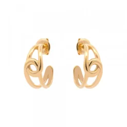 Pendientes Hariak Entrelazado Dorado 20mm