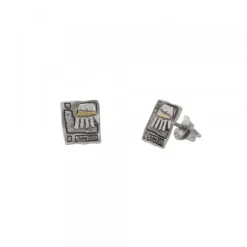 Pendientes Irulegi Plata y Lámina de Oro