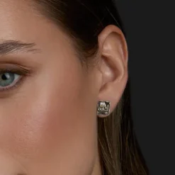 Pendientes Irulegi Plata y Lámina de Oro