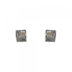 Pendientes Irulegi Plata y Lámina de Oro