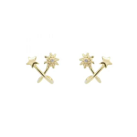 Pendientes Izarra Plata Dorada