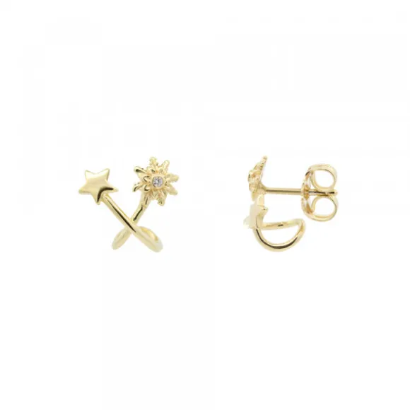 Pendientes Izarra Plata Dorada