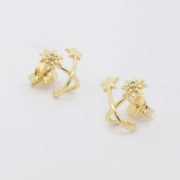 Pendientes Izarra Plata Dorada