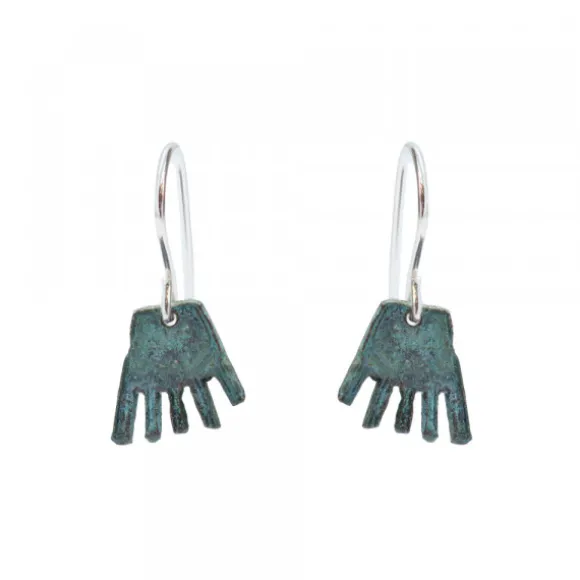 Pendientes Largos Mano de Irulegi Verde