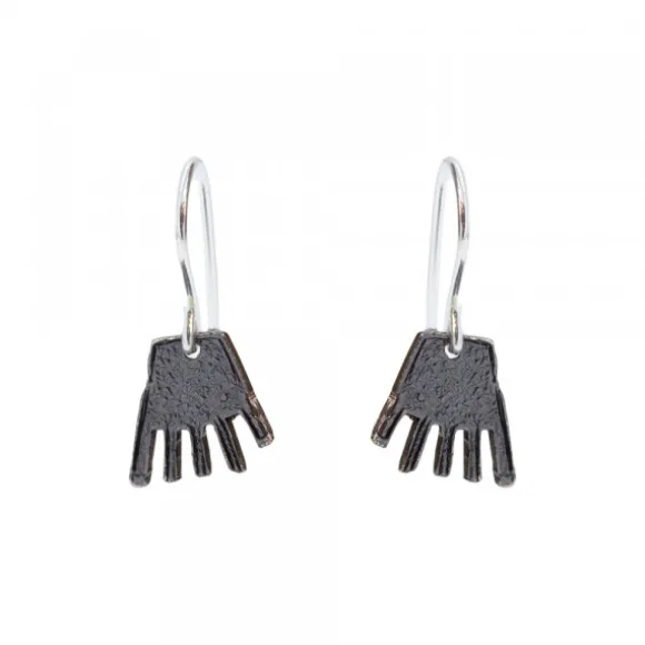 Pendientes Largos Mano de Irulegi de Rutenio