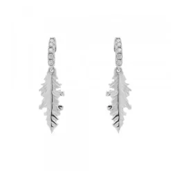 Pendientes Mari Plata y Circonitas Blancas