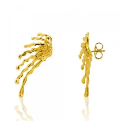 Pendientes Maxi Ur de Plata Dorada