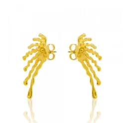 Pendientes Maxi Ur de Plata Dorada