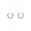 Pendientes Mini Aro Acero Acabado Mate 13mm