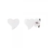 Pendientes Mini Bihotza Plata