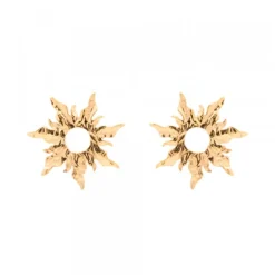 Pendientes Mountain Brillo Plata Dorada