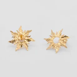 Pendientes Mountain Brillo Plata Dorada