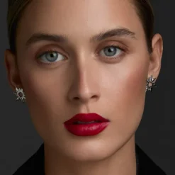 Pendientes Mountain Brillo Plata