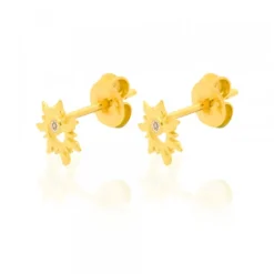 Pendientes Mountain Oro y Brillante