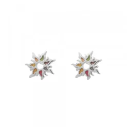 Pendientes Mountain Plata Multicolor
