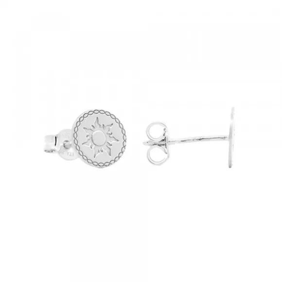 Pendientes Mountain Redondos de Plata