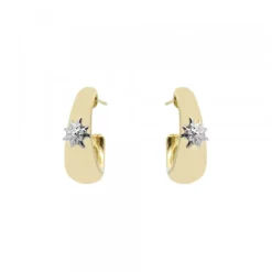 Pendientes Olatu Bombé Plata Dorada