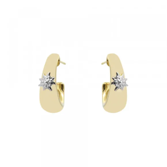 Pendientes Olatu Bombé Plata Dorada