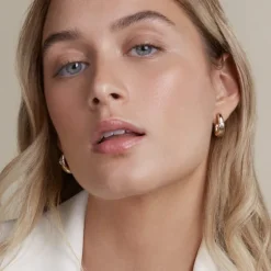 Pendientes Olatu Bombé Plata Dorada