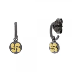 Pendientes R-Chic Aro Lauburu Plata Dorada