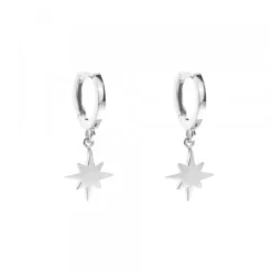 Pendientes Rosa de los Vientos Plata