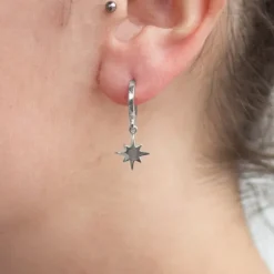 Pendientes Rosa de los Vientos Plata