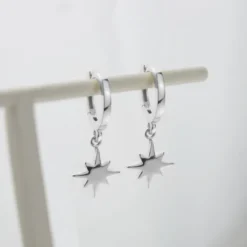 Pendientes Rosa de los Vientos Plata