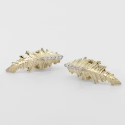 Pendientes Trepador Mari Plata Dorada y Circonitas