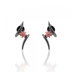 Pendientes Tximist de Rutenio y Plata Rosa