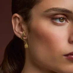 Pendientes Ur de Plata Dorada