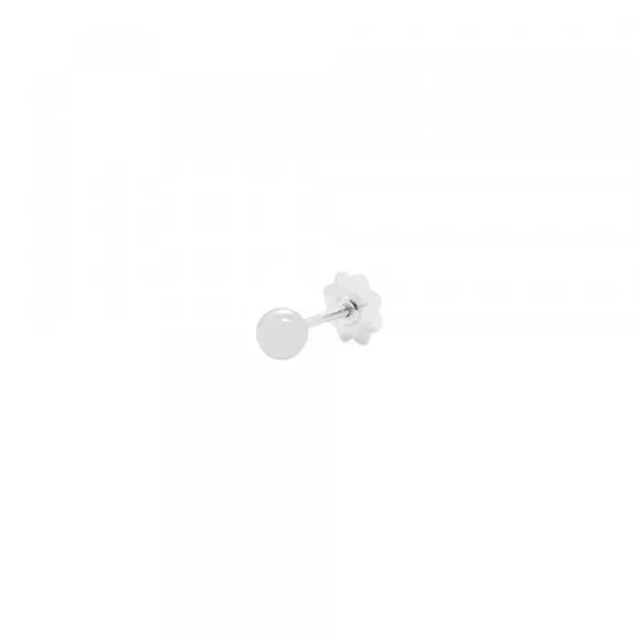 Piercing Bola Oro Blanco 3mm Rosca (1ud.)