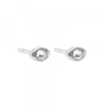 Piercing Ovalad Plata y Circonita 2 Uds
