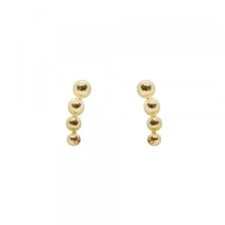 Piercing Trepador Bolitas Oro 2ud.