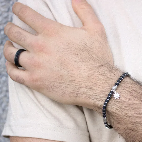 Pulsera Acero con Piedra Galvánica