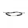 Pulsera Aita Plata con Cordón Negro
