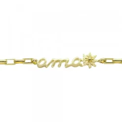 Pulsera Ama Bayona Plata Dorada