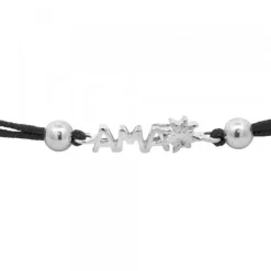 Pulsera Ama Berria Macramé de Plata