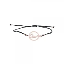 Pulsera Ama Calada Plata Rosa