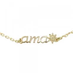 Pulsera Ama de Oro 18kt.17cm