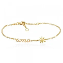 Pulsera Ama Plata Dorada