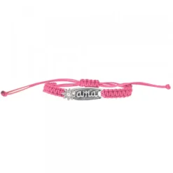 Pulsera Ama Rosa Plata con Acabado Rústico