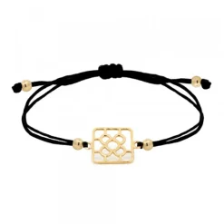 Pulsera Baldosa Bilbao Plata Dorada
