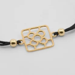 Pulsera Baldosa Bilbao Plata Dorada