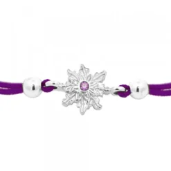Pulsera Basic Colors Hilo Morado Plata
