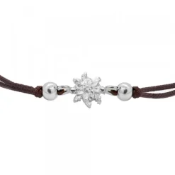 Pulsera Basic Marrón Eguzkilore Plata