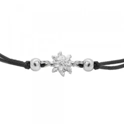 Pulsera Basic Negra Eguzkilore Plata