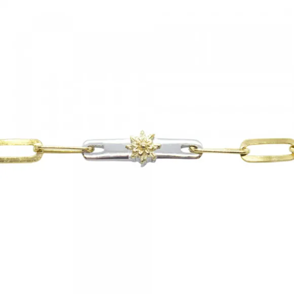 Pulsera Bayona Eslabones Plata Bicolor