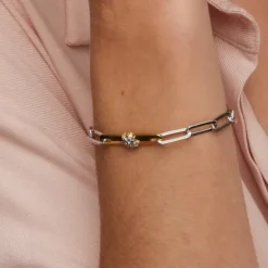 Pulsera Bayona Eslabones Plata